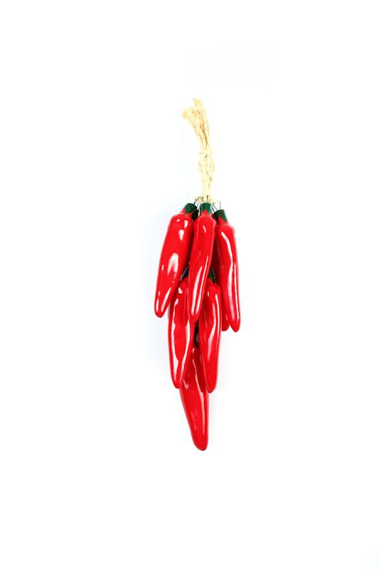 Chili Pepper Ceramic Ristras