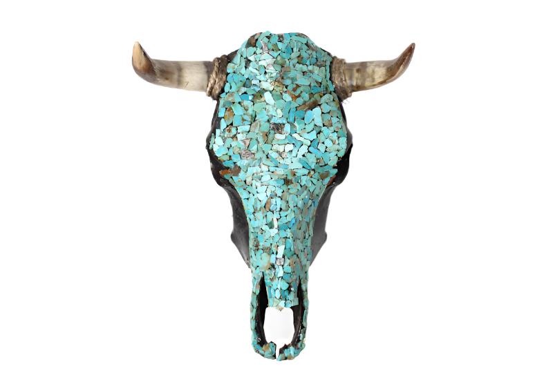 Mosaic Cow Skull