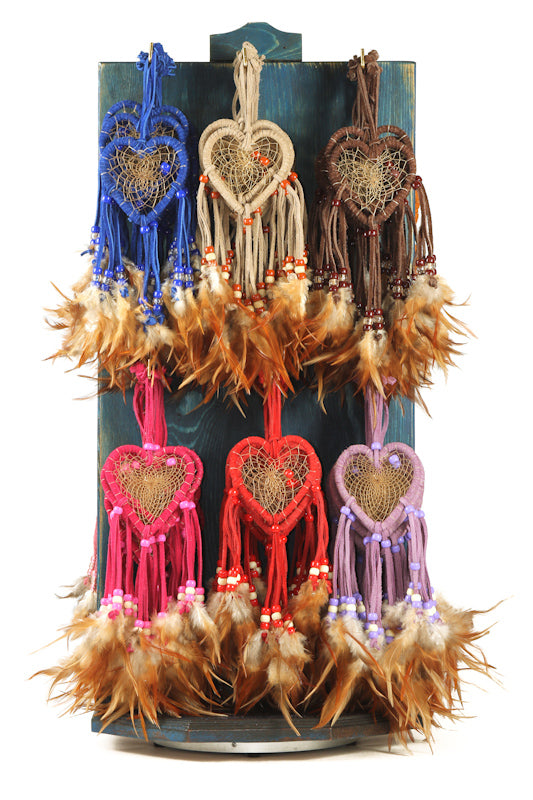 #4900 Heart Regular Dream Catcher Hanging Ornament (12pcs/Order)