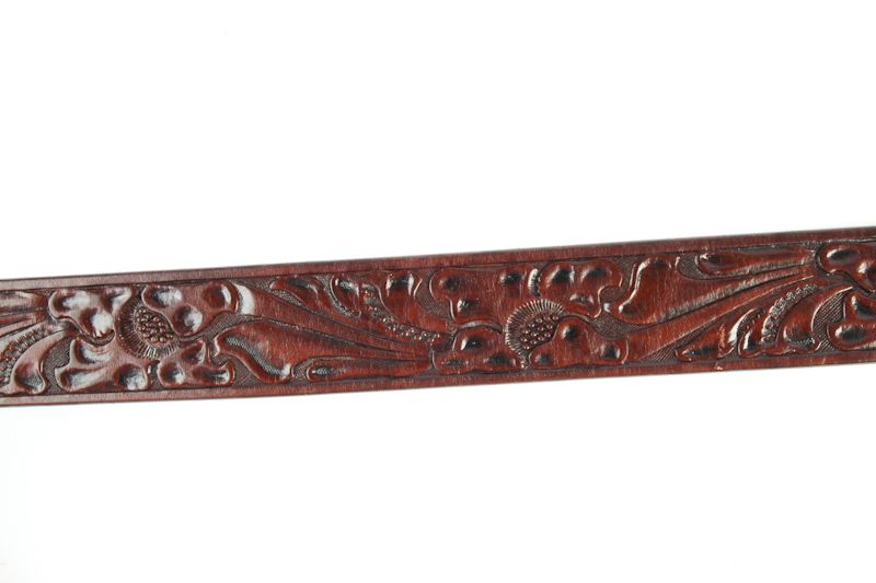 Men's Hand Tooled | Stitched Leather Belts