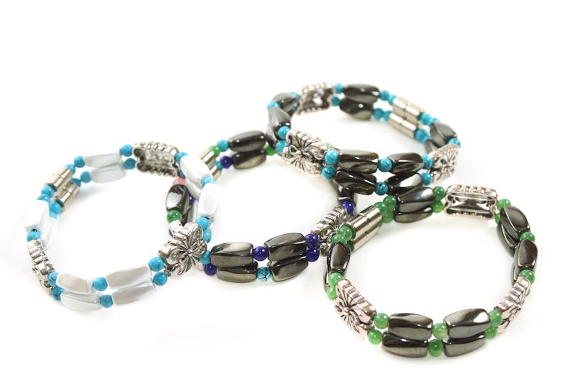 $2 ea. #20087 Magnetic Stretchable Hematite Bracelet (12pcs/Order)