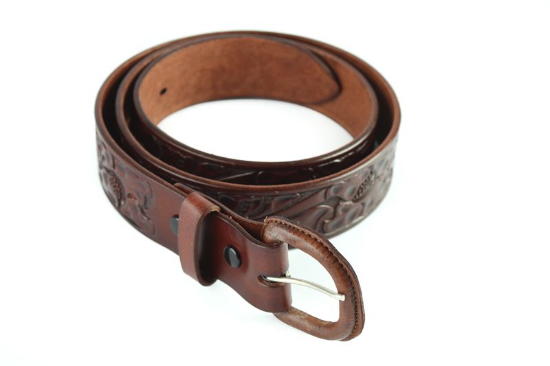 Men's Hand Tooled | Stitched Leather Belts